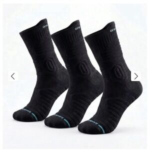 OneCompress BALANCE+ Crew Cut Bamboo Cushion Compression 3- Socks Pack
